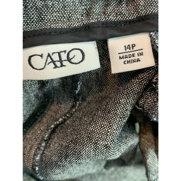 Cato gray straight leg office pants size 14P - Picture 4 of 9